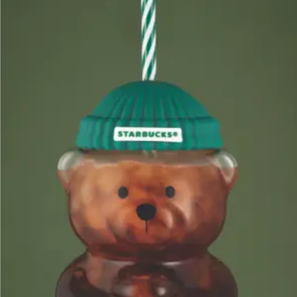 Starbucks 2025 Bearista Cup with Green Hat